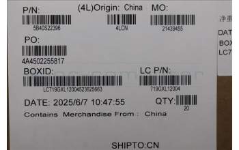 Lenovo 5B40S22396 Bracket L83EY wall assy R