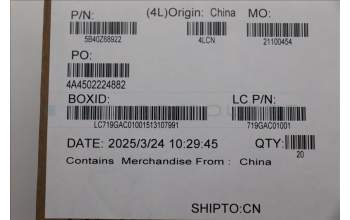 Lenovo 5B40Z68922 BRACKET MTS40_WWAN_5G_BKT_A_TYPE_ASSY