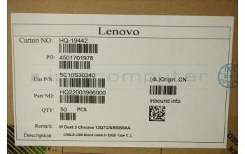 Lenovo 5C10S30340 CABLE USB Board Cable H 82QS Type C_L