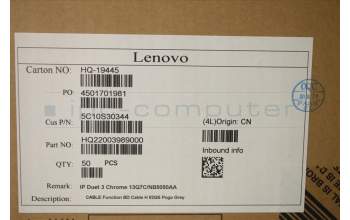 Lenovo 5C10S30344 CABLE Function BD Cable H 82QS Pogo Grey