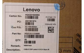 Lenovo 5C10S30442 CABLE EDP cable H 21CX 30pin IR