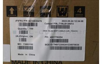 Lenovo 5C10S30476 CABLE EDP cable C 82SH 2.2k_Touch