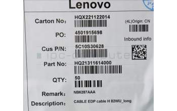 Lenovo 5C10S30628 CABLE EDP cable H 82WU_long