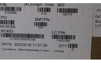 Lenovo 5C10S30668 Cable L 82XB TP FFC LJYI