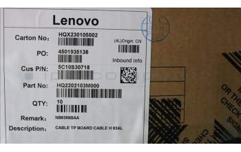 Lenovo 5C10S30718 CABLE TP BOARD CABLE H 83AL