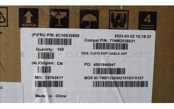 Lenovo 5C10S30800 CABLE EDP cable C 82XV 40P