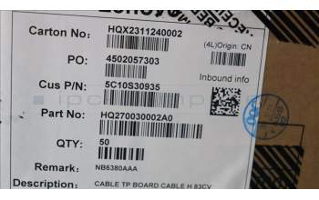 Lenovo 5C10S30935 CABLE TP BOARD CABLE H 83CV