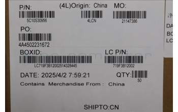 Lenovo 5C10S30956 CABLE L82XB EDP CABLE HONGXI NEW