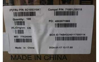 Lenovo 5C10S31047 CABLE Kamerakabel C 83G1 RGB FFC