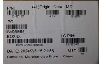 Lenovo 5C10S31081 CABLE L 83FF IO/B left LUX