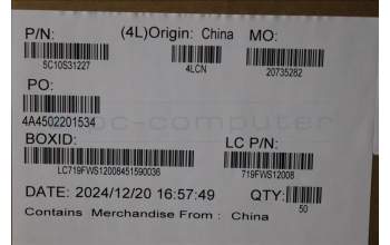 Lenovo 5C10S31227 CABLE Cable L 83K0 LUXSHARE M/B-EDP