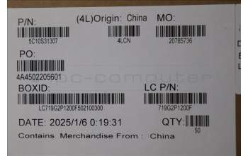 Lenovo 5C10S31307 CABLE CABLE L 83JM IR CAM UMA MGE