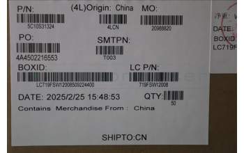 Lenovo 5C10S31324 CAMERA CABLE L83HM_OLED