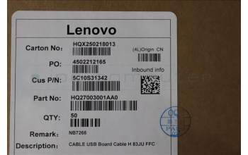 Lenovo 5C10S31342 USB Board Cable H 83JU FFC