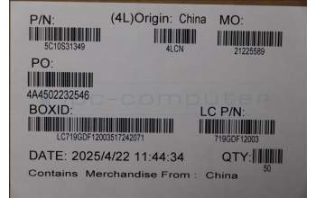 Lenovo 5C10S31349 CABLE CABLE L 83M4 HZD IO/B