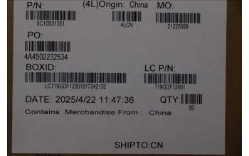 Lenovo 5C10S31351 CABLE CABLE L 83M4 HZD TP/B