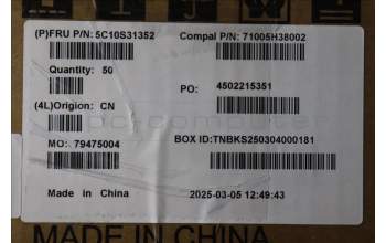 Lenovo 5C10S31352 CABLE Battery cable C 83JY