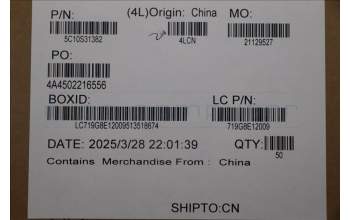 Lenovo 5C10S31382 CABLE Cable L 83KJ M/B-IO R HG