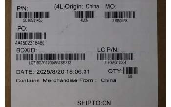 Lenovo 5C10S31453 CABLE Cable L 83F5 IO/B