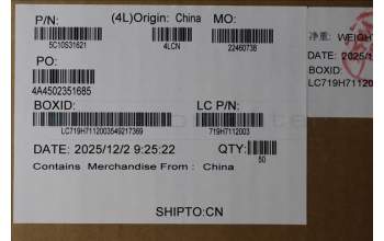 Lenovo 5C10S31621 CABLE L 83UU LUXSHARE EDP CABLE