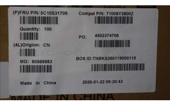 Lenovo 5C10S31709 CABLE Kamerakabel C 83SH