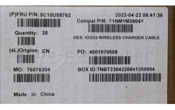 Lenovo 5C10U58762 Fru,H-CONN SET 7HQ M/B-WIRELE