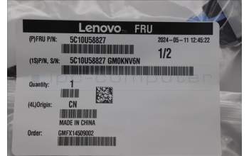 Lenovo 5C10U58827 CABLE Fru,MB 84pin NVME Gen4 Type2 bay2