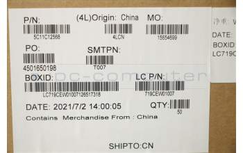 Lenovo 5C11C12568 CABLE FRU CABLE Touch IR Kamerakabel