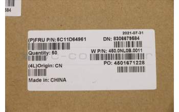 Lenovo 5C11D64961 CABLE FRU FPC Keyboard,CH1,X1E