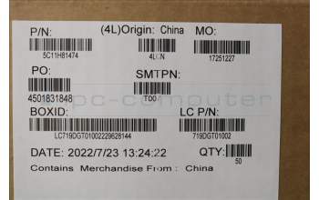 Lenovo 5C11H81474 Flachbandkabel 10P G 0.5P PAD=0.3 M/B-FP/B