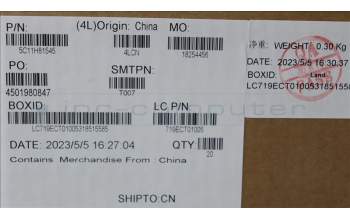 Lenovo 5C11H81545 CABLE FRU T14SG4 Kamerakabel 5M AL