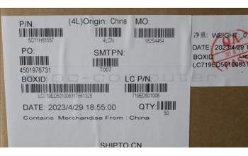 Lenovo 5C11H81557 FRU CABLE KX3D1_RGB_CAM_CABLE