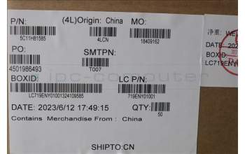 Lenovo 5C11H81585 CABLE KP620_NTS_IR_HPD_CAMERA_CABLE