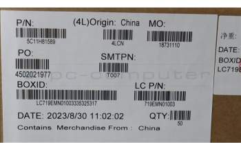 Lenovo 5C11H81589 FRU H-CONN SET 2WP M/B MIC