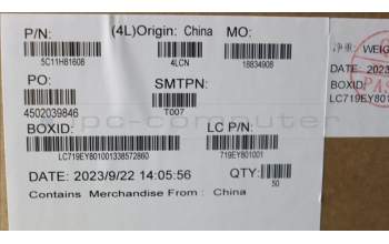 Lenovo 5C11H81608 CABLE FRUCBL Clkpad+SCR/NoSCR+NFCT14sG4A
