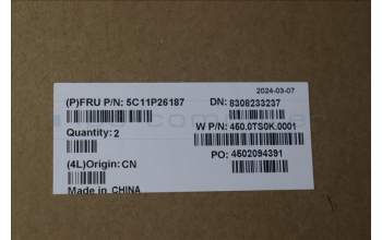 Lenovo 5C11P26187 CABLE FRU, EPD CABLE, TOUCH, BLANC