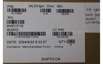 Lenovo 5C11P26234 CABLE FRU M/B Kamerakabel AL