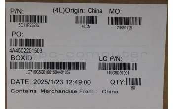 Lenovo 5C11P26287 CABLE FRU CABLE MSF50_IO FPC HDMI HY