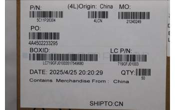 Lenovo 5C11P26304 Flachbandkabel 50P P0.5 PAD=0.3 MGE IO/B