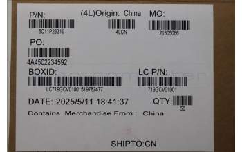 Lenovo 5C11P26319 FRU CABLE MT042 NF-F851 REVA IO/B