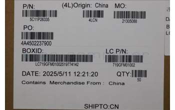 Lenovo 5C11P26335 CABLE FRU CABLE LINK1.0 RGB Kamerakabel