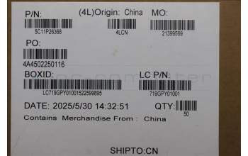 Lenovo 5C11P26368 Flachbandkabel 30P P0.5 PAD=0.3 M/B CP/B