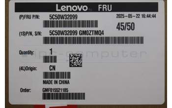 Lenovo 5C50W32099 Lux Tiny11 BTB VGA card