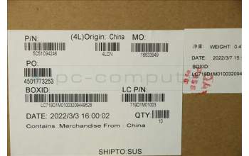 Lenovo 5C51C94246 CARDPOP FRU Mars3.0 AMD IO/B W/O FP