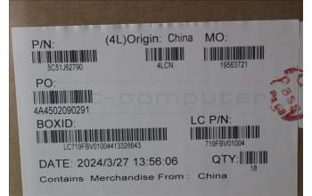 Lenovo 5C51J62790 CARDPOP FRU PCBA IO/B NSF861 LE620 W/FPR