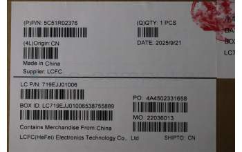 Lenovo 5C51R02376 CARDPOP FRU PCBA IO/B NSF312 KE451 FP