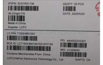 Lenovo 5C51R91738 CARDPOP F PCBA IO/B NSG552 MT062 MP IO/B