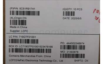 Lenovo 5C51R91741 CARDPOP F CARDPOP PCBA IO/B NSG701 MTS42