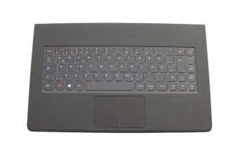 5CB0G97360 Original Lenovo Tastatur inkl. Topcase DE (deutsch) schwarz/schwarz mit Backlight
