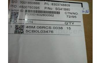 Lenovo 5CB0L03476 Tastatur inkl. TopcaseW 80RU BK BLNJBL W/KB SW